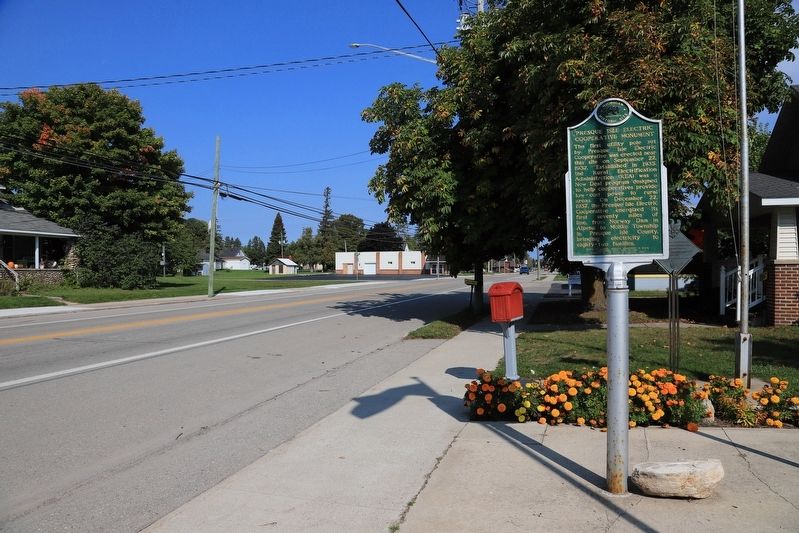 Presque Isle Electric Cooperative Monument Marker image. Click for full size.