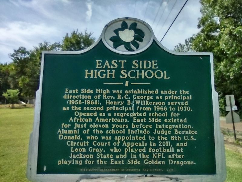 East Side High School Marker image. Click for full size.