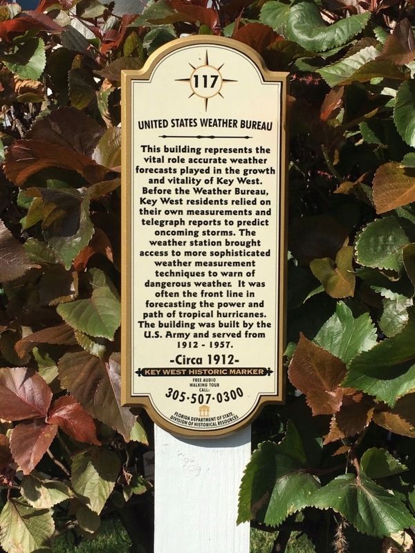 United States Weather Bureau Marker. Click for full size. United States Weather Bureau Marker image. Click for full size.