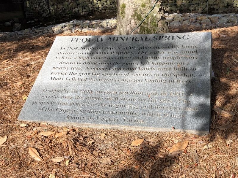 Fuquay Mineral Spring Marker image. Click for full size.