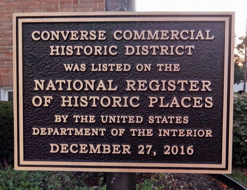 Converse Commercial Historic District Marker image. Click for more information.