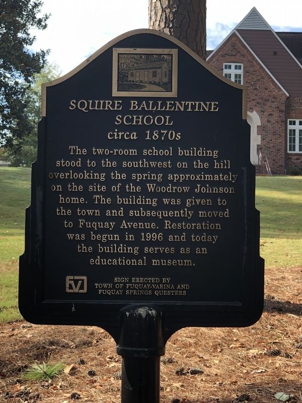 Squire Ballentine School Marker. Click for full size. Squire Ballentine School Marker image. Click for full size.