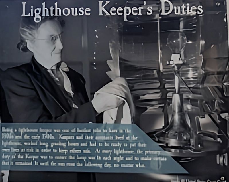 Lighthouse Keepers Duties Marker image. Click for full size.