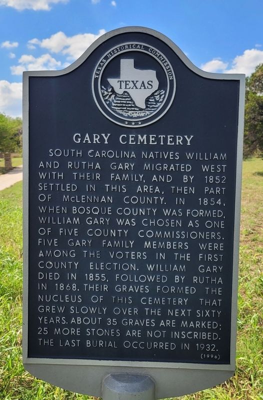 Gary Cemetery Marker image. Click for full size.