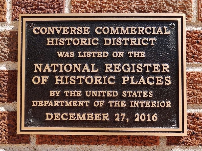 Converse Commercial Historic District Marker image. Click for more information.