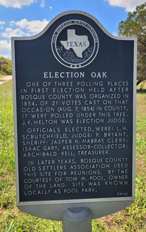 Election Oak Marker image. Click for full size.