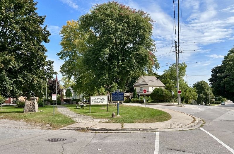First Town Meeting Marker. Click for full size. First Town Meeting Marker image. Click for full size.