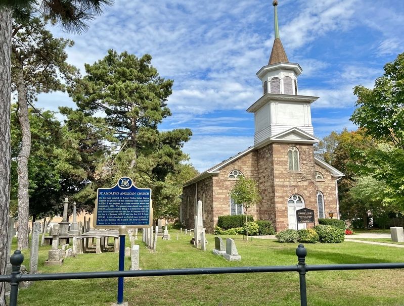 St. Andrew’s Anglican Church Marker. Click for full size. St. Andrew’s Anglican Church Marker image. Click for full size.
