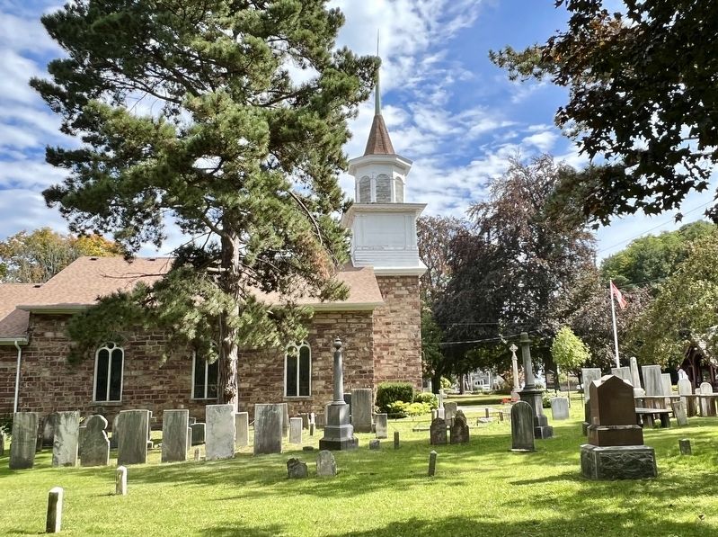St. Andrews Anglican Church and cemetery image. Click for full size.