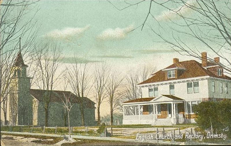 Postcard of St. Andrews Anglican Church and Manse image. Click for full size.