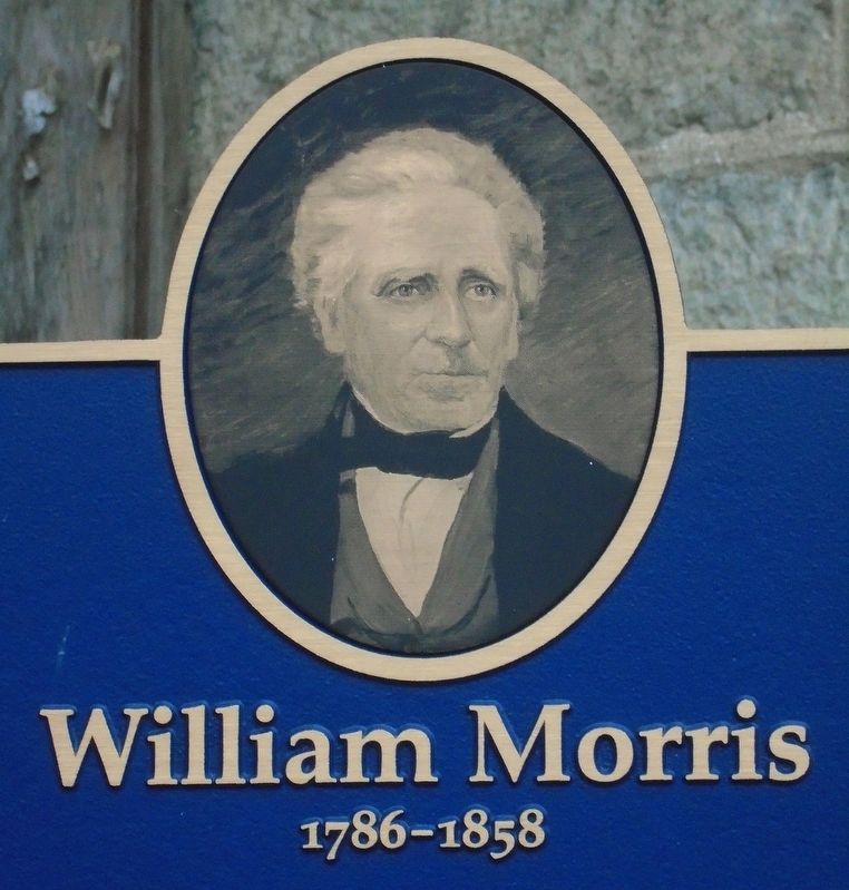 William Morris Portrait on Marker image. Click for full size.