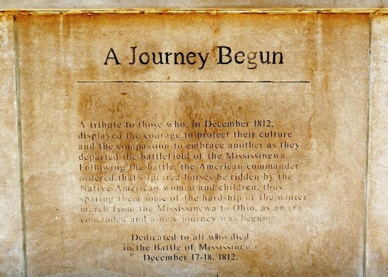 A Journey Begun Marker. Click for full size. A Journey Begun Marker image. Click for full size.