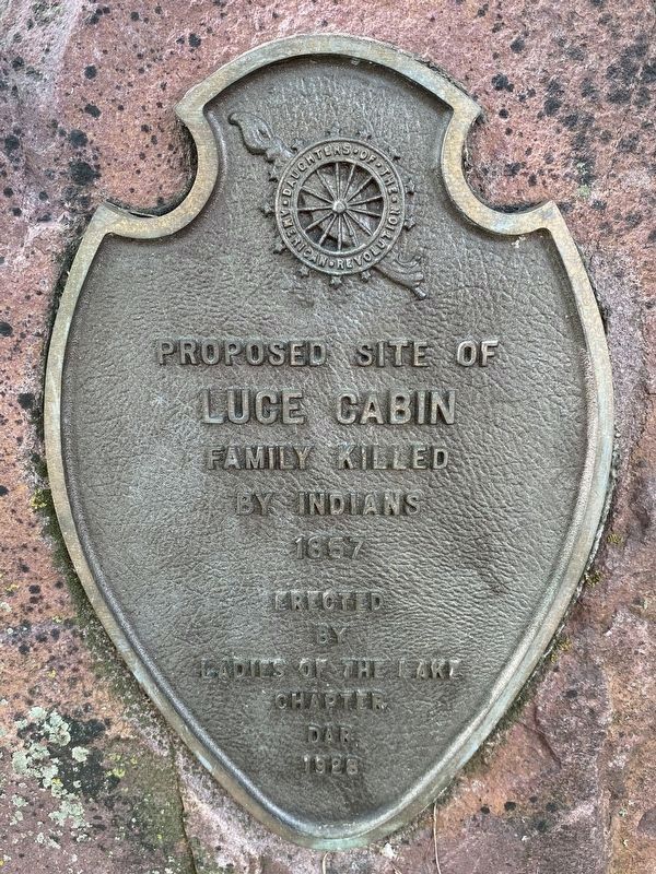 Luce Cabin Marker. Click for full size. Luce Cabin Marker image. Click for full size.