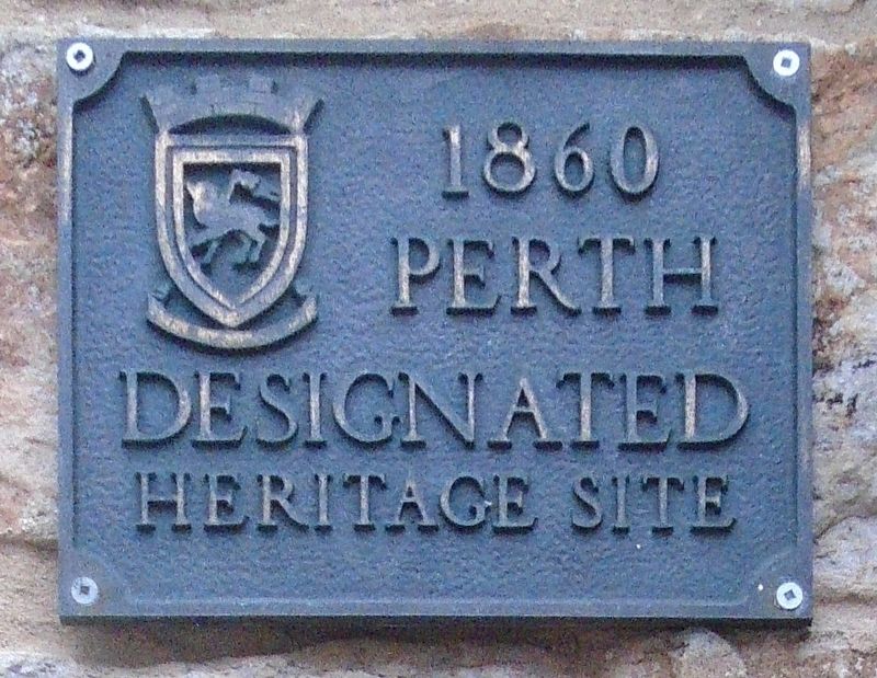 The Perth Courier Heritage Marker image. Click for full size.