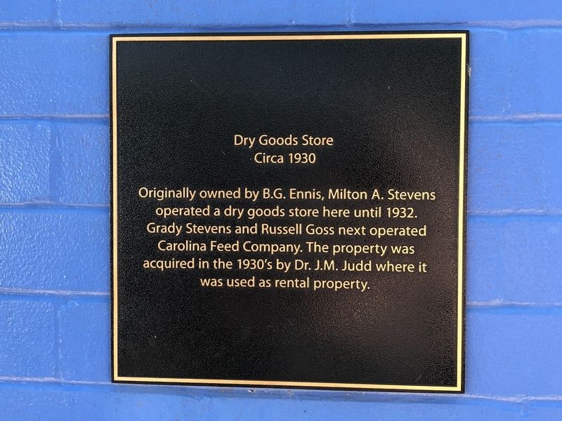 Dry Goods Store Marker image. Click for full size.