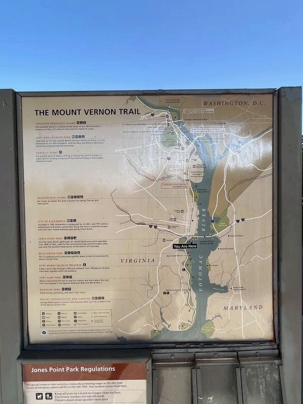 Mount Vernon Trail Marker image. Click for full size.
