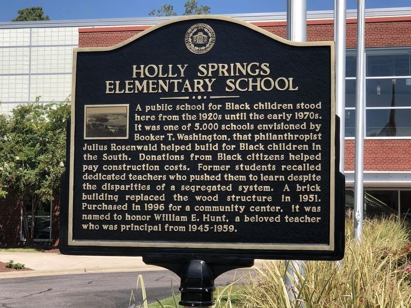 Holly Springs Elementary School Marker image. Click for full size.