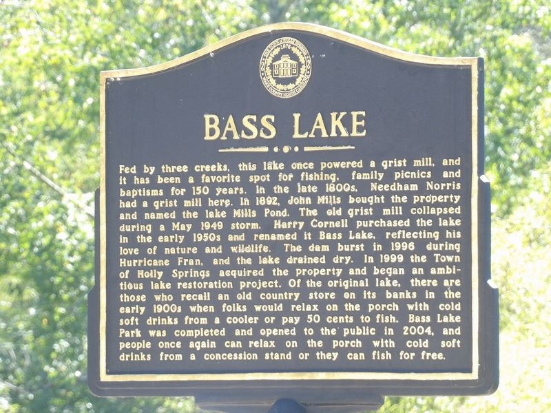 Bass Lake Marker image. Click for full size.