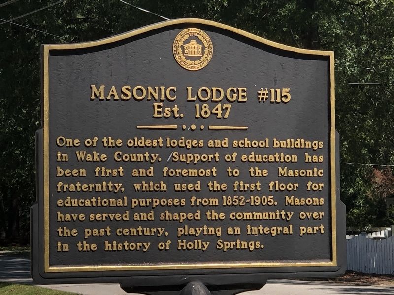 Masonic Lodge Marker image. Click for full size.