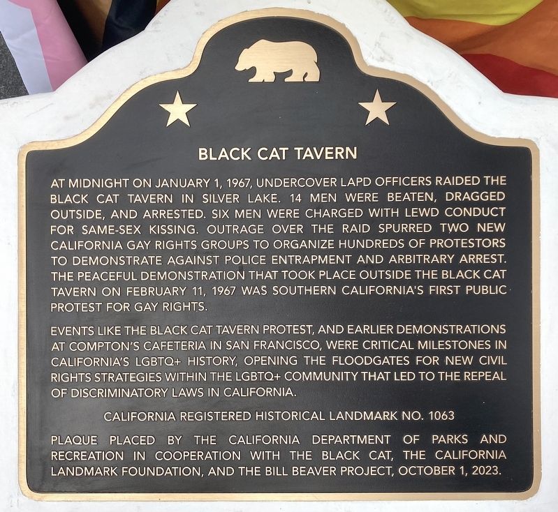 Black Cat Tavern Marker image. Click for full size.