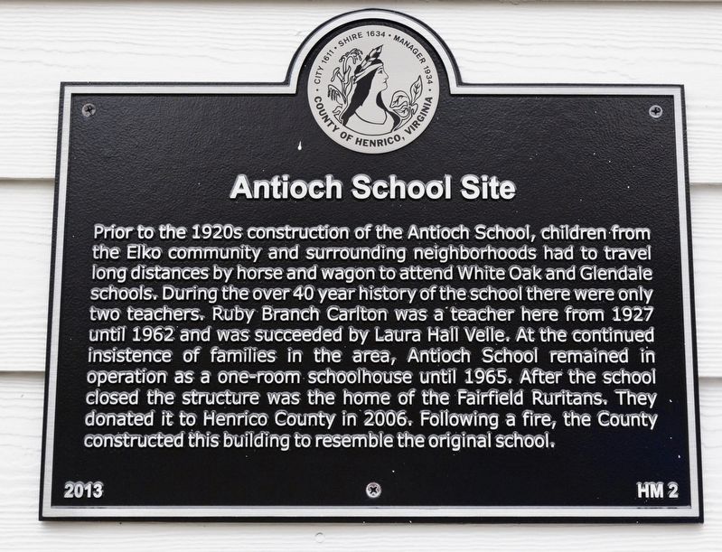Antioch School Site Marker image. Click for full size.