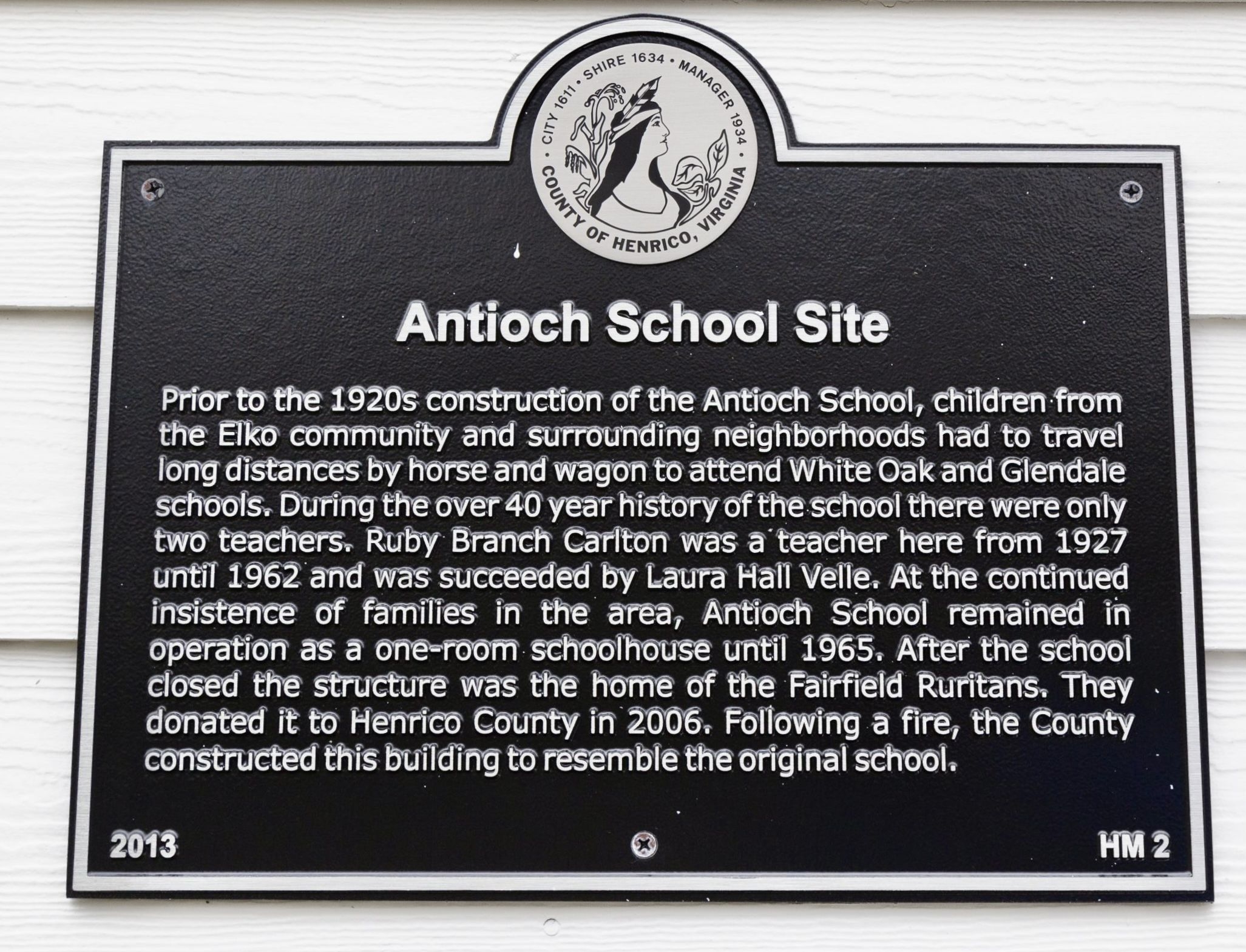 Photo Antioch School Site Marker