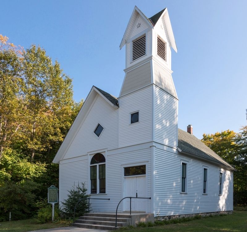 Bliss Pioneer Memorial Church and Marker. Click for full size. Bliss Pioneer Memorial Church and Marker image. Click for full size.