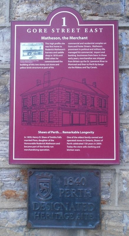 Matheson, the Merchant Markers. Click for full size. Matheson, the Merchant Markers image. Click for full size.