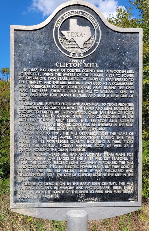 Site of Clifton Mill Marker image. Click for full size.