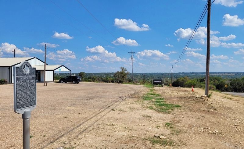 The view of the Mineral Springs Primitive Baptist Church Marker along the highway. Click for full size. The view of the Mineral Springs Primitive Baptist Church Marker along the highway image. Click for full size.