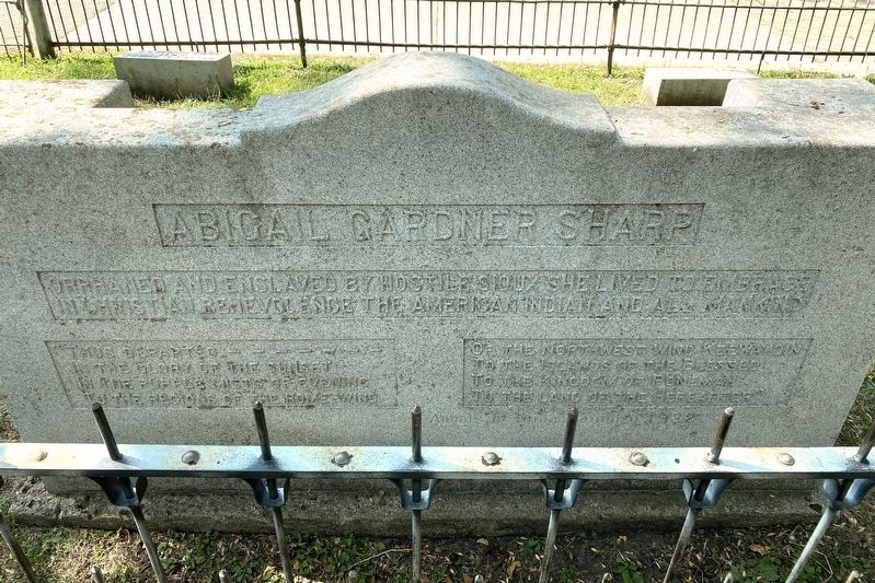 Abigail Gardner Sharp Marker. Click for full size. Abigail Gardner Sharp Marker image. Click for full size.