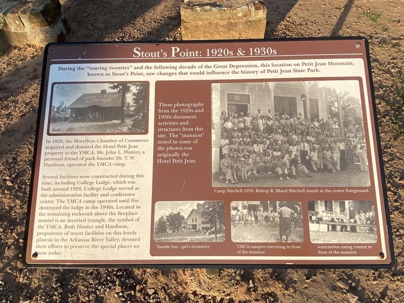 Stout's Point: 1920s & 1930s Marker image. Click for full size.