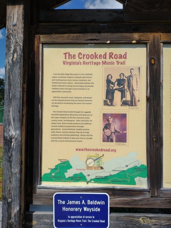The Crooked Road / Abingdon Marker image. Click for full size.
