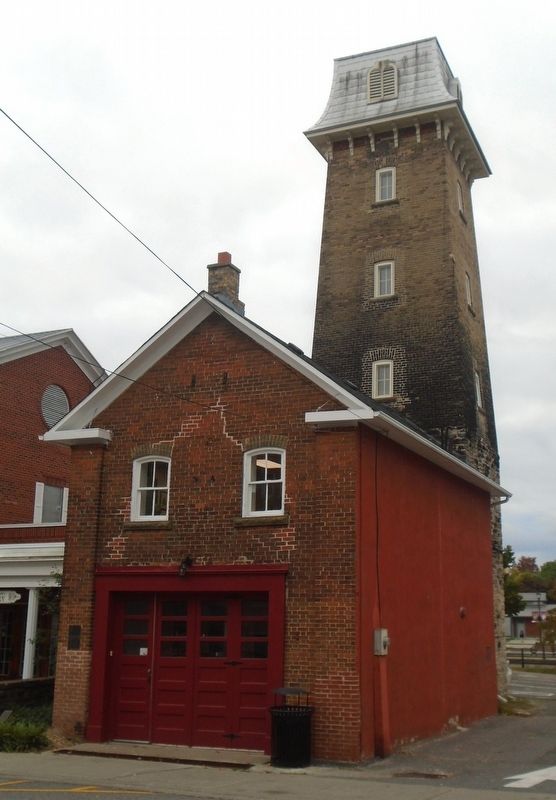 Old Fire Hall and Markers image. Click for full size.