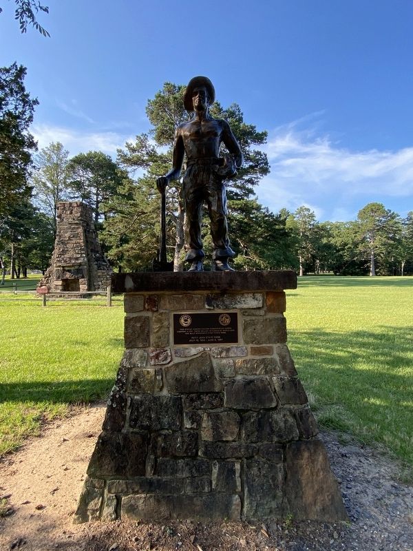 Civilian Conservation Corps and the Building of Arkansas's First State Park Marker image. Click for full size.