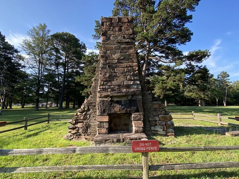 The chimney mentioned in the marker image. Click for full size.