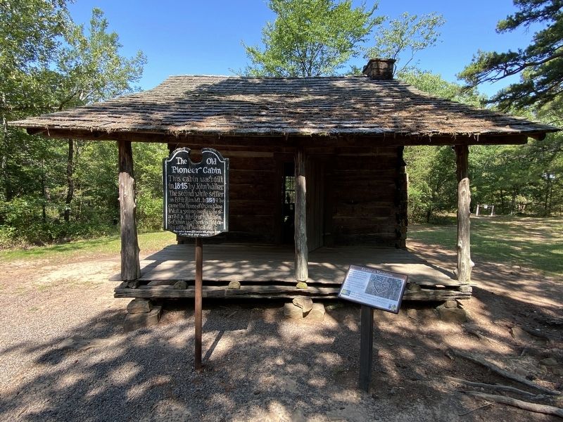 The Old Pioneer Cabin Marker. Click for full size. The Old Pioneer Cabin Marker image. Click for full size.