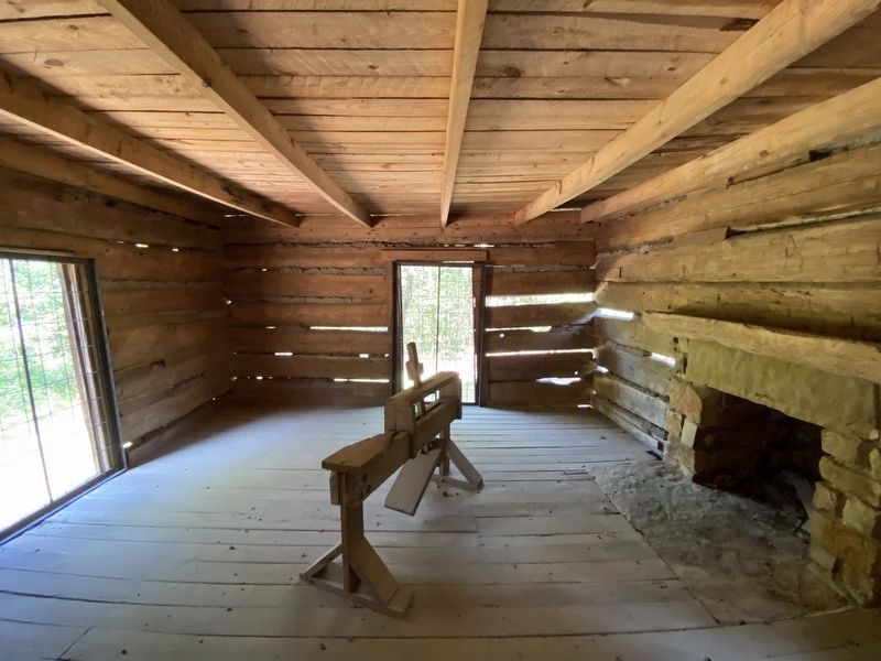 The interior of the Old Pioneer Cabin Marker image. Click for full size.