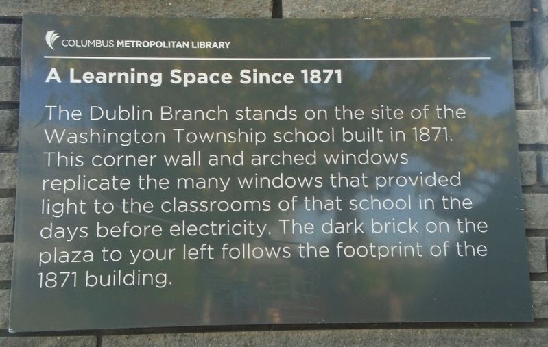 A Learning Space Since 1871 Marker image. Click for full size.