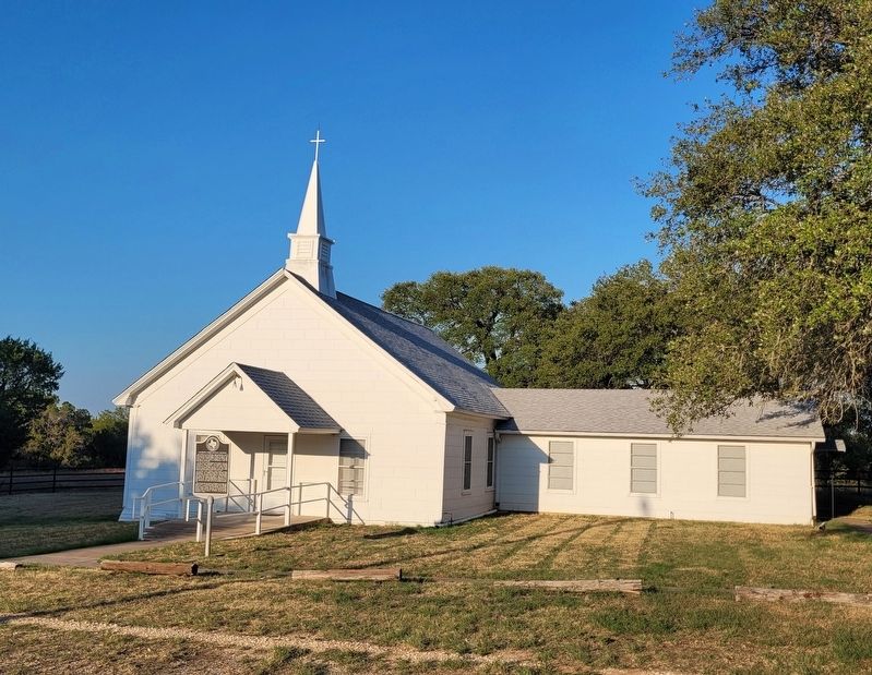 The view of the George's Creek Baptist Church and Marker from the street. Click for full size. The view of the George's Creek Baptist Church and Marker from the street image. Click for full size.