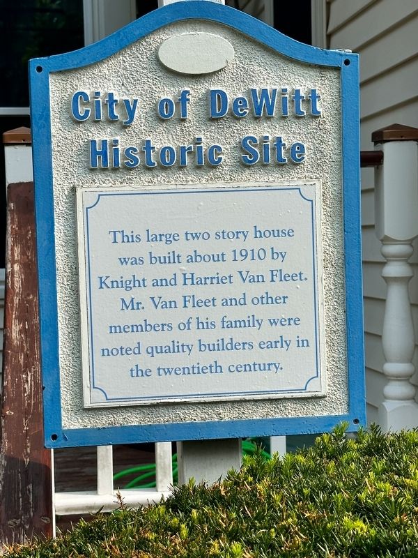 Van Fleet House Marker image. Click for full size.