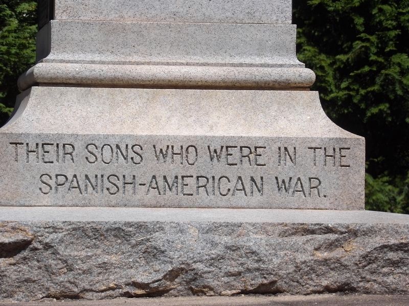 Holly Springs War Memorial (Spanish-American War) image. Click for full size.