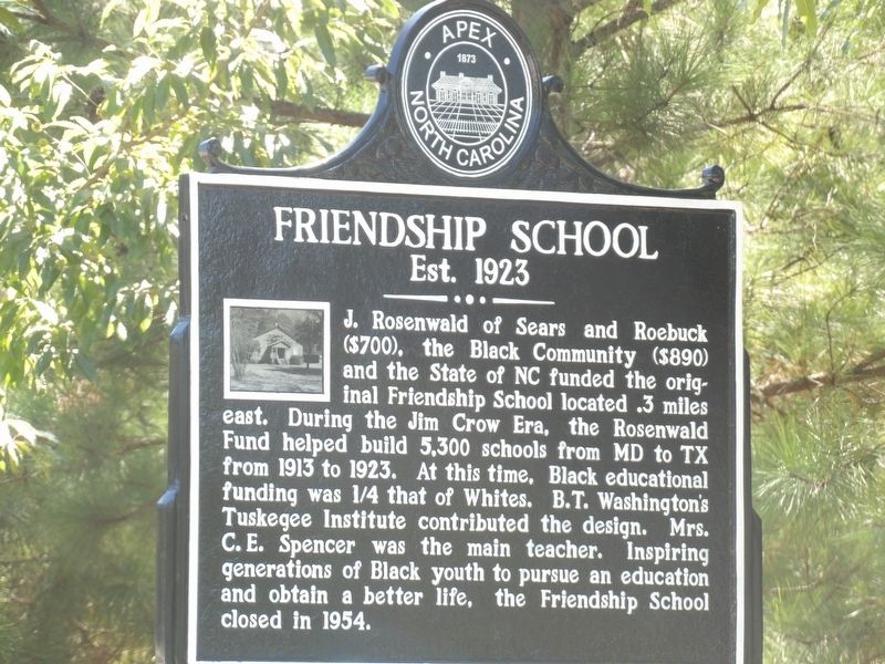 Friendship School Marker image. Click for full size.