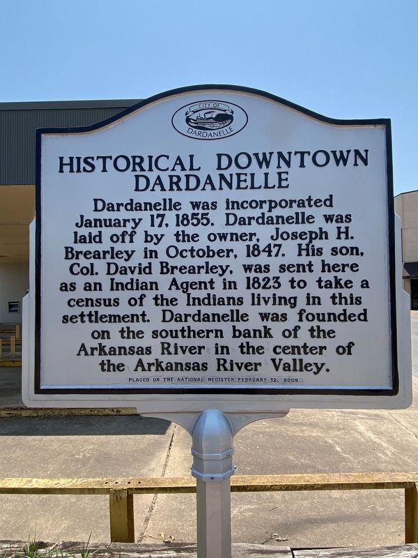 Historic Downtown Dardanelle Marker image. Click for full size.