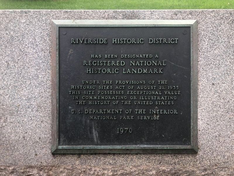 Riverside National Historic District marker image. Click for full size.