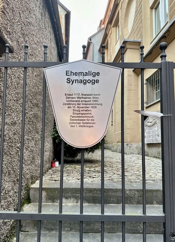 Ehemalige Synagoge / Former Synagogue Marker image. Click for full size.