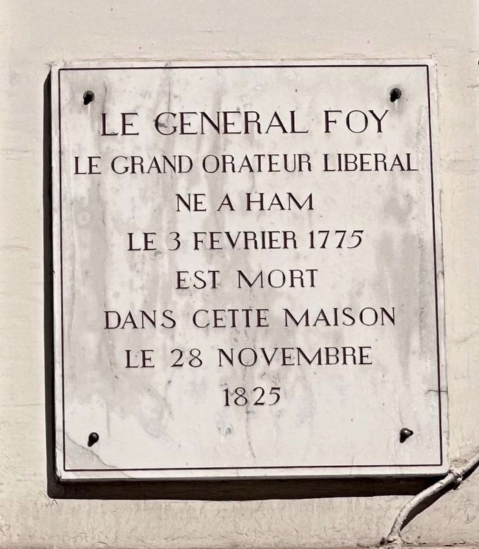 Le General Foy Marker image. Click for full size.