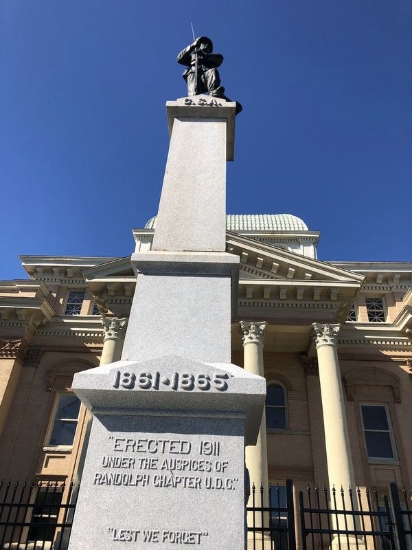Randolph County Confederate Monument image. Click for full size.