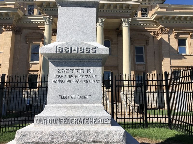 Randolph County Confederate Monument image. Click for full size.