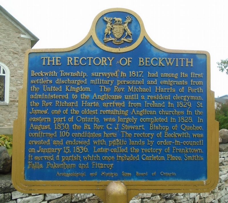 The Rectory of Beckwith Marker image. Click for full size.